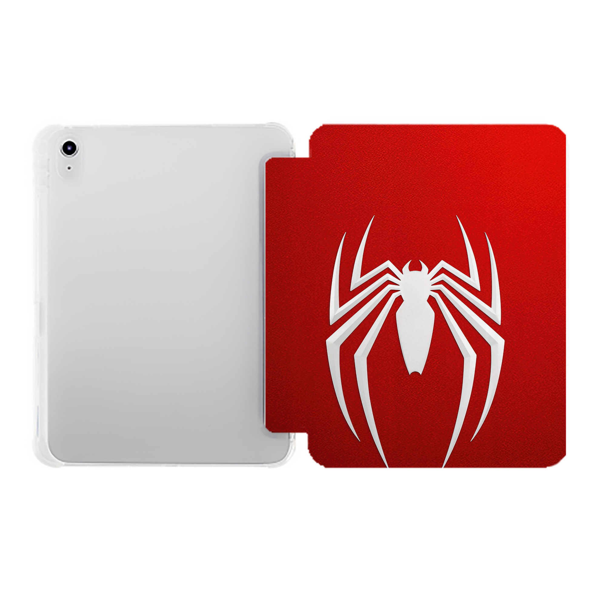 （画像用） Spider Man スパイダーマン IPad ケース ペン収納付き 三つ折りスタンド PUレザー×シリコン 対応機種9.5/10.5/10.9インチ